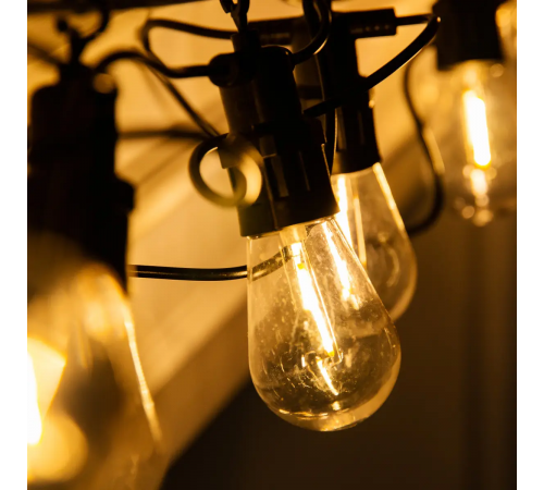 Світлодіодна гірлянда 10 метрів, 25 LED, статичний режим, живлення від мережі 220В