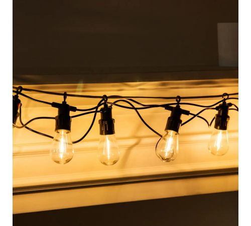 Світлодіодна гірлянда 10 метрів, 25 LED, статичний режим, живлення від мережі 220В