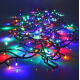 Светодиодная Гирлянда нить 201 led RGB разноцветная (черный провод)