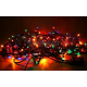 Світлодіодна гірлянда нитка різнокольорова 100 led Rice, RGB 8 режимів свічення 9 м