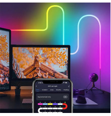 Умная гибкая LED Neon RGB лента-шланг 2 метров от USB управление режимами с телефона,Bluetooth приложение,пульт