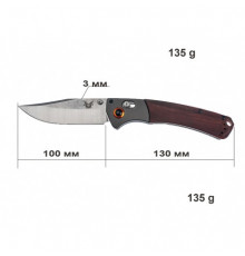 Складной нож Benchmade Mini Crooked River. (АТ50).a3128