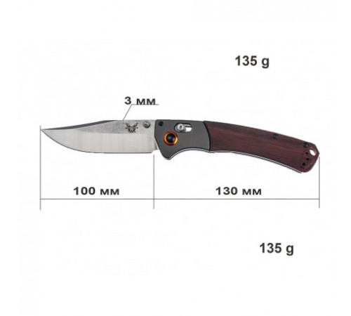 Складной нож Benchmade Mini Crooked River. (АТ50).a3128 за 1140 грн