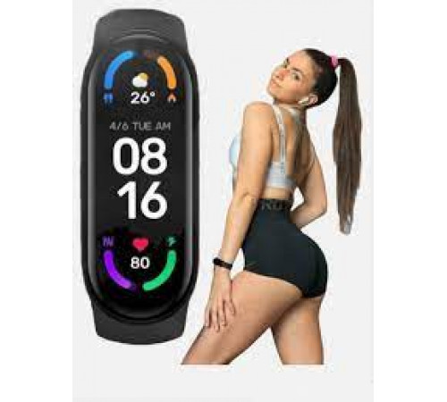 Smart Band м 6 фітнес браслет, чорний за 236 грн