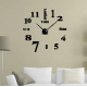 Великий настінний годинник Horloge 3D DIY кварц 27/37/47 55 см. Світяться вночі за 386 грн