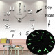 Великий настінний годинник Horloge 3D DIY кварц 27/37/47 55 см. Світяться вночі за 386 грн