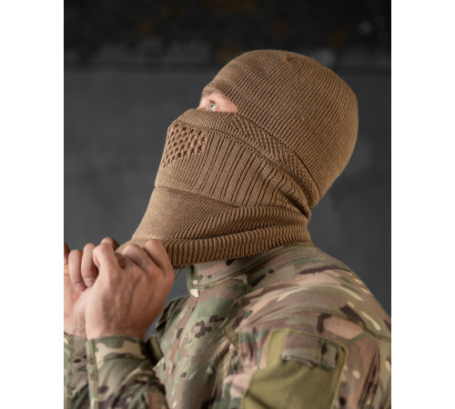 Балаклава чоловіча тактична підшоломник кайот шапка