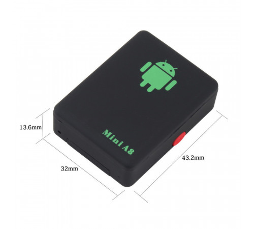 GPS трекер Mini A8 с прослушкой, GSM сигнализация, гпс трекер
