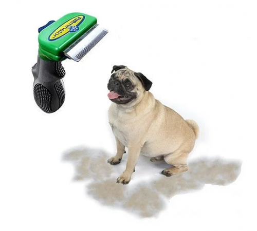 Фурминатор c кнопкой для маленьких длинношерстных собак FURminator short Hair Small Dog 4.5 см