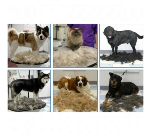 Фурминатор c кнопкой для маленьких длинношерстных собак FURminator short Hair Small Dog 4.5 см
