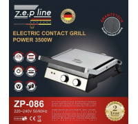Электрогриль контактный прижимной со съемными пластинами 3500W Zepline ZP-086 (3)