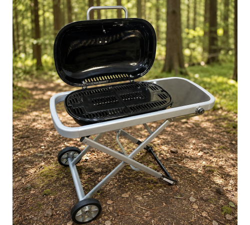 Газовий гриль Weber Traveler 100 х 45 х 80 см / Портативний газовий гриль / Барбекю для природи