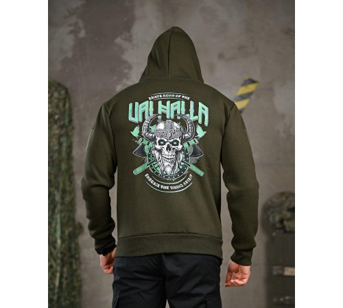 Мілітарі худі на флісі GENESIS Valhalla oliva ПП8141