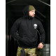Милитари худи CROP gerl black НП4846