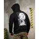 Милитари худи CROP black ТР6750
