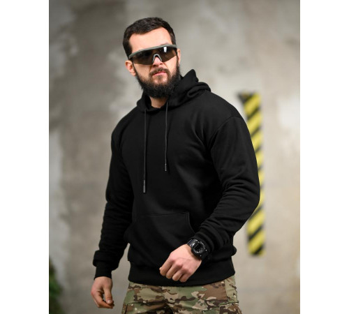 Милитари худи CROP black ТР6750