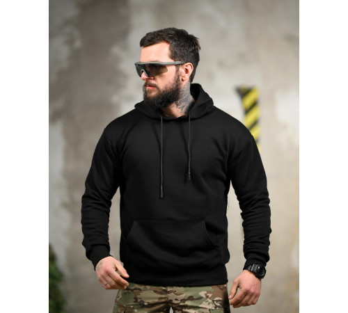 Милитари худи CROP black ТР6750