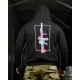 Милитари худи CROP худи color black ПП7876