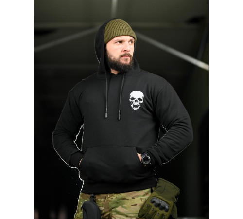 Милитари худи CROP gerl black НП4846