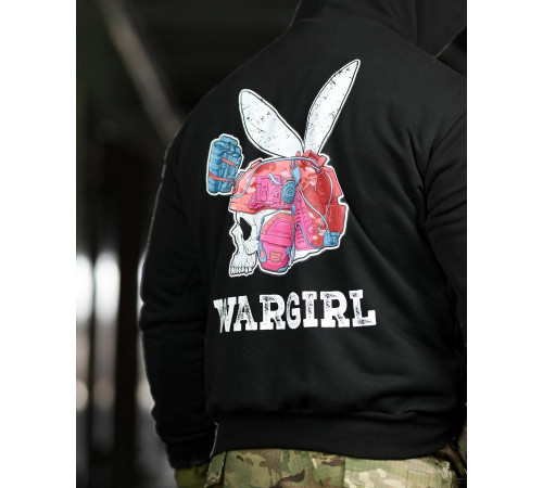 Милитари худи CROP wargirl ТР6777