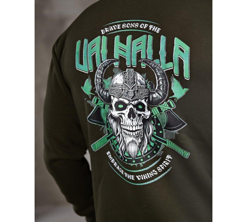Мілітарі худі на флісі GENESIS Valhalla oliva ПП8141