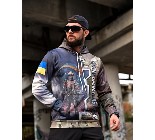 Милитари худи SAINT Ground force pixel ПП8122