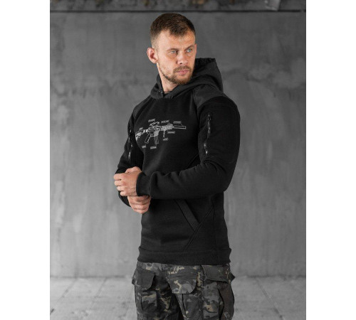 Тактичоса худі machine black НП4884