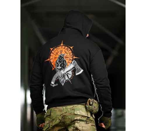 Милитари худи CROP Odin ТР6780