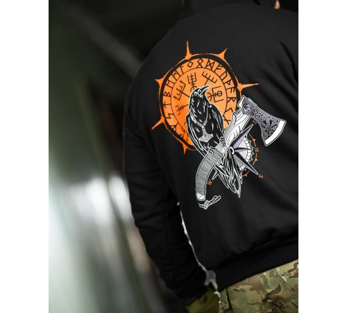 Милитари худи CROP Odin ТР6780