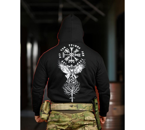 Милитари худи CROP Voron ВТ5291