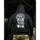 Милитари худи CROP руны black НП4881