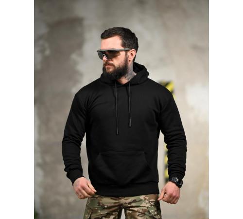 Милитари худи CROP black ТР6748