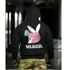 Милитари худи CROP wargirl ТР6777