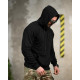 Милитари худи CROP black ТР6748