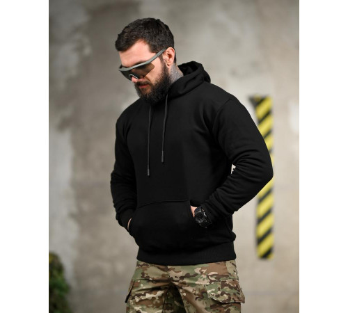 Милитари худи CROP black ТР6748