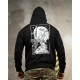 Милитари худи CROP black ТР6750