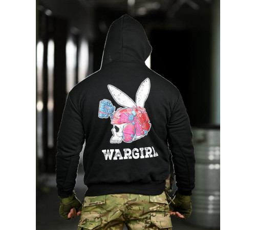Милитари худи CROP wargirl ТР6777