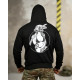Милитари худи CROP black ТР6748