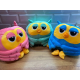 М'яка іграшка Happy Baby Сова плед-подушка трансформер 3 в 1 синій
