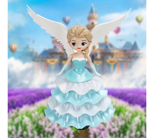 Танцююча лялька-нічник принцеса, що обертається Dancing Angel Ice Princess