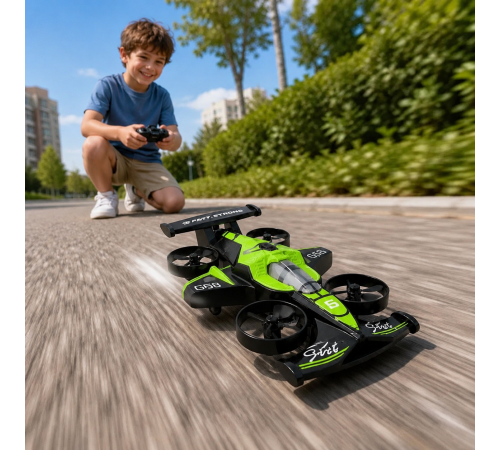 Дрон-машинка F1 Пінопласт G58 / Радіокерована дрон-машина 2в1 / Дрон для дітей та активних ігор