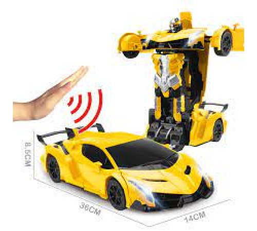 Синій Машинка трансформер Автобот Lamborghini Robot Car на радіокеруванні 2в1