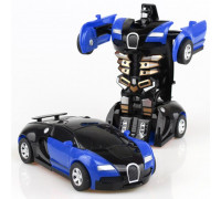 Синий Машинка трансформер Автобот Lamborghini Robot Car на радиоуправлении 2в1