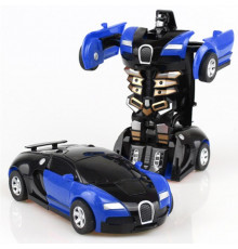 Синій Машинка трансформер Автобот Lamborghini Robot Car на радіокеруванні 2в1