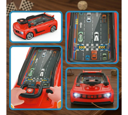 Дитячий симулятор водіння / Ігровий гоночний симулятор Adventure Racing Car Червоний