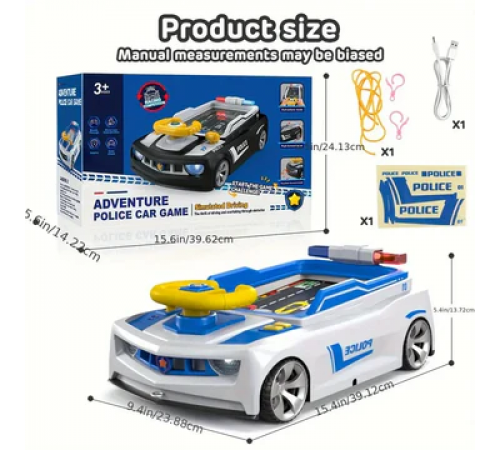 Детский симулятор вождения / Игровой гоночный симулятор Adventure Racing Car Голубой