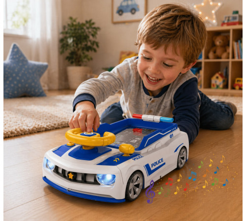 Детский симулятор вождения / Игровой гоночный симулятор Adventure Racing Car Голубой