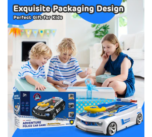Детский симулятор вождения / Игровой гоночный симулятор Adventure Racing Car Голубой