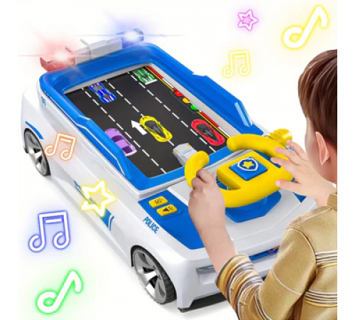 Детский симулятор вождения / Игровой гоночный симулятор Adventure Racing Car Голубой
