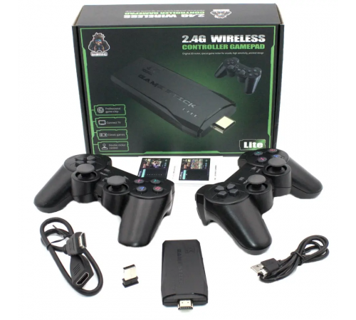Игровая приставка LITE GREEN HDMI 3535 игр Dendy, Sega, Аркадные игры, Game Boy, Nintendo, Atari, PlayStation 1